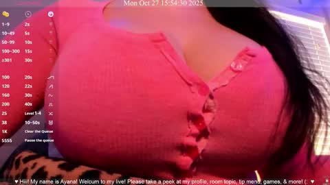 Ayana Delatorre online show from October 27, 10:54 pm