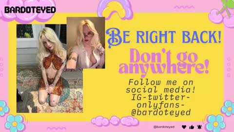 Bardot Eyed online show from September 10, 6:09 pm