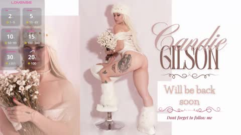 Snapshot of candiegilson__ chatting on March 8, 5:43 pm Candie  online show from March 8, 5:43 pm