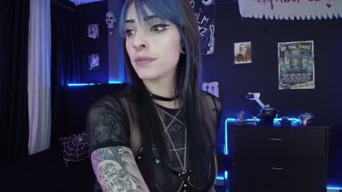 Snapshot of goddess_mortem chatting on January 17, 11:40 pm Mortem model independientfollow me on my telegram channel   online show from January 17, 11:40 pm