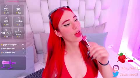 Snapshot of jadee_reed chatting on February 21, 7:01 am Jade Red  online show from February 21, 7:01 am