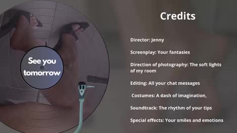 Jenny online show from October 15, 11:48 pm