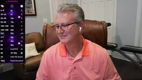 Snapshot of justavoyeurhere chatting on October 2, 7:56 pm Michael online show from October 2, 7:56 pm