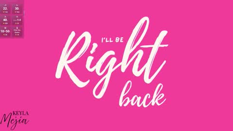 Keyla  online show from October 20, 1:05 pm