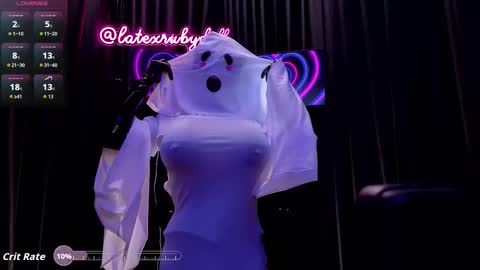 Latex Ruby online show from October 31, 9:10 am