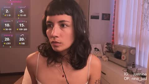 Nina.  online show from March 9, 9:14 pm