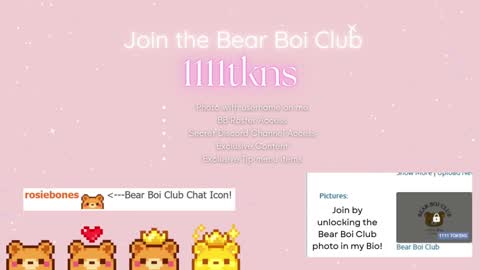 Rosie Bones online show from December 14, 12:17 am