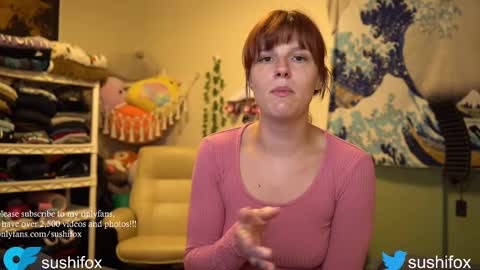 Snapshot of sushifox chatting on September 13, 1:52 am   online show from September 13, 1:52 am