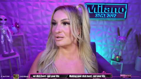 TamaraMilano online show from April 21, 7:59 am