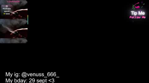 Snapshot of venussx_x chatting on September 12, 7:38 pm   Venus  MY BDAY 29 SEPT online show from September 12, 7:38 pm